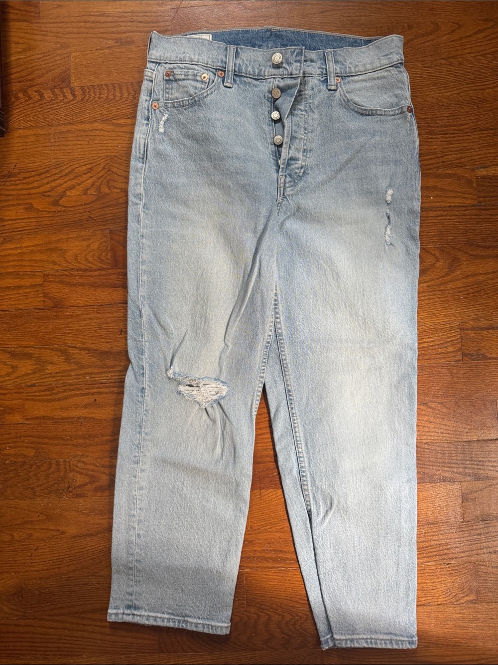 GAP Light Blue Cheeky Straight High-Rise Jeans